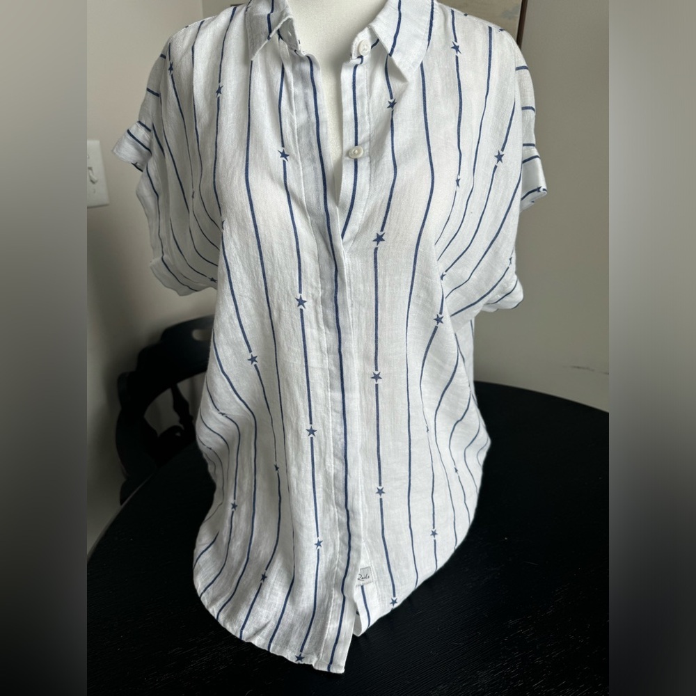 Rails Jamie Navy Star Stripe